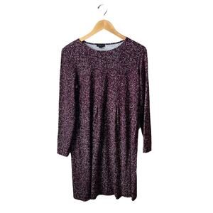 J. Jill Rayon & Lycra Purple Dress Wearever Collection Size Small